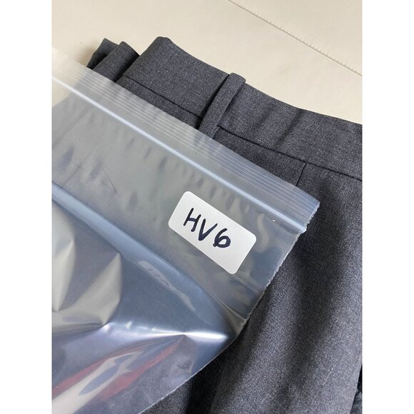 Theory Women Gray Wool Dress Pants Size 8 Trouser Career Formal Capsule Straight - Picture 9 of 16